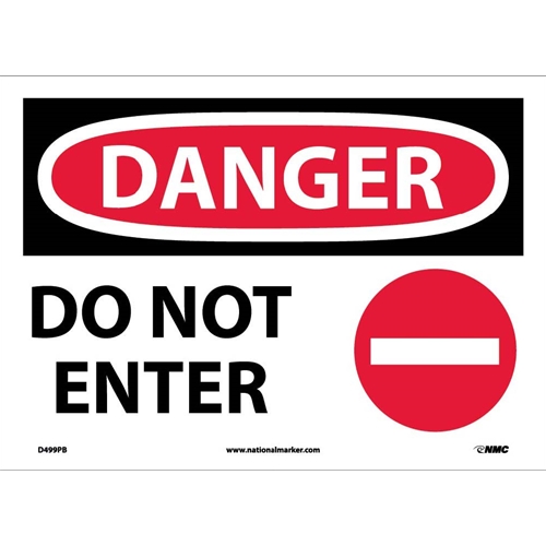 Danger Do Not Enter Sign (D499PB)