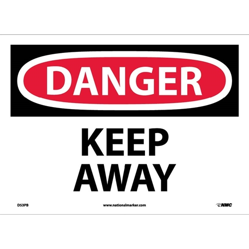 Danger Keep Away Sign (D53PB)