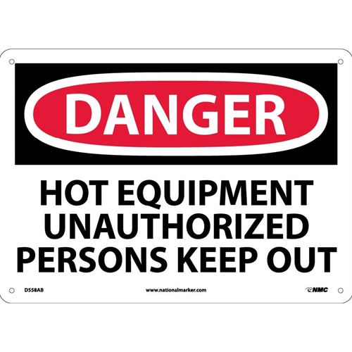 Danger Hot Surface Sign (D558AB)