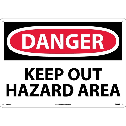 Danger Keep Out Hazard Area Sign (D568AC)