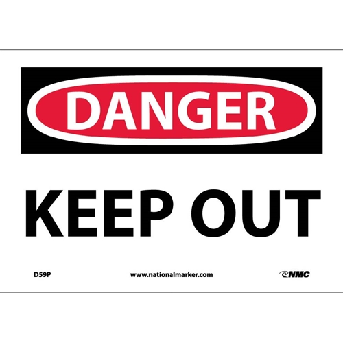 Danger Keep Out Sign (D59P)