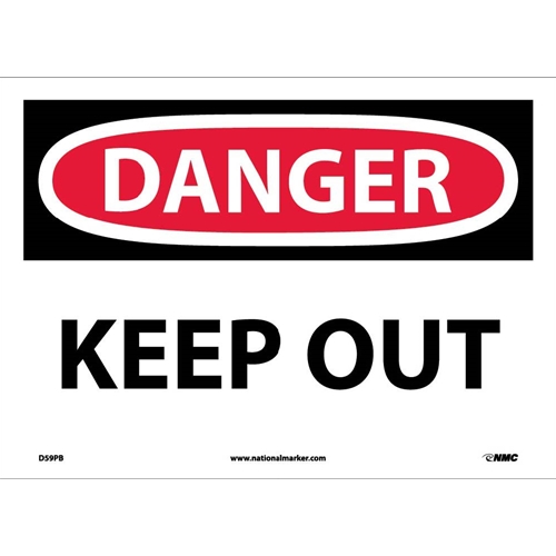 Danger Keep Out Sign (D59PB)