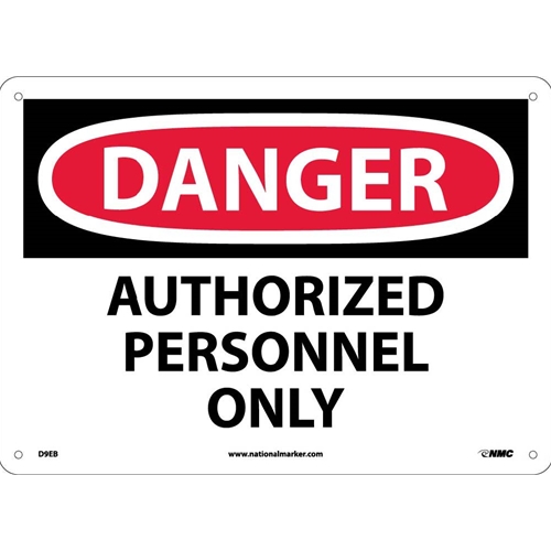 Danger Authorized Personnel Only Sign (D9EB)