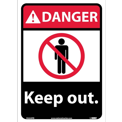 Danger Keep Out Sign (DGA49PB)