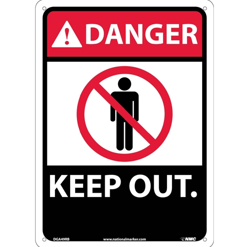 Danger Keep Out Sign (DGA49RB)