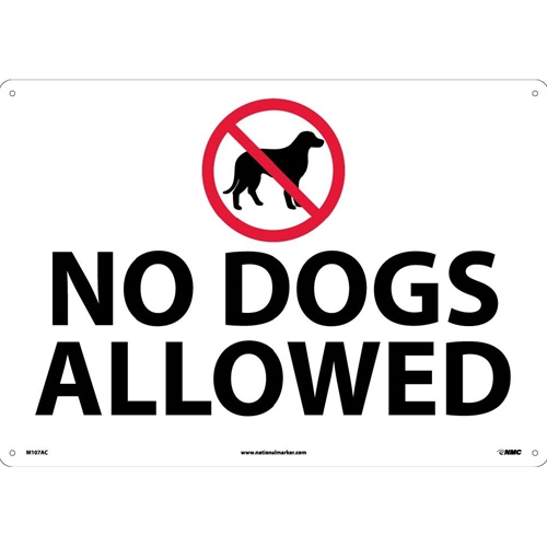 No Dogs Allowed Sign (M107AC)