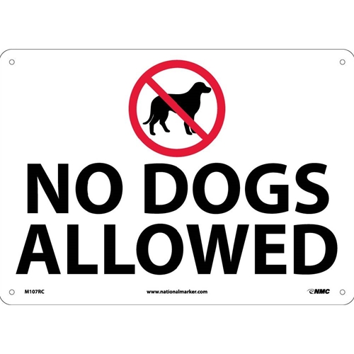 No Dogs Allowed Sign (M107RC)