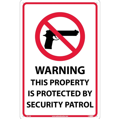 Warning This Property Is Protected Sign (M119R)