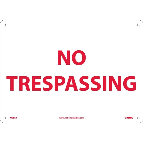 No Trespassing Sign (M58AB)