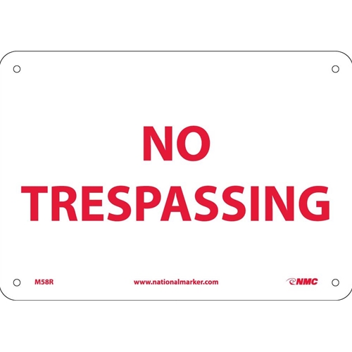No Trespassing Sign (M58R)