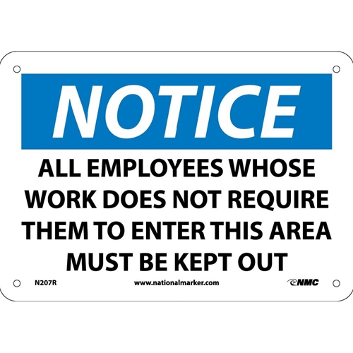 Notice Restricted Access Sign (N207R)