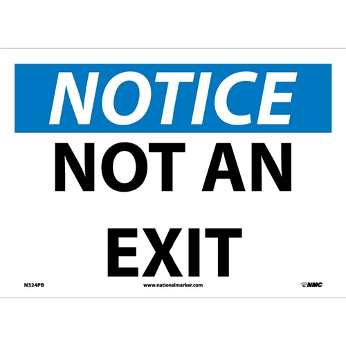 Notice Not An Exit Sign (N324PB)
