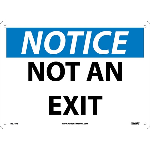 Notice Not An Exit Sign (N324RB)