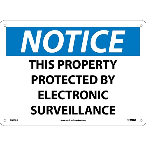 Notice Electronic Surveillance Sign (N353RB)