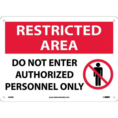 Restricted Area Do Not Enter Sign (RA8RB)