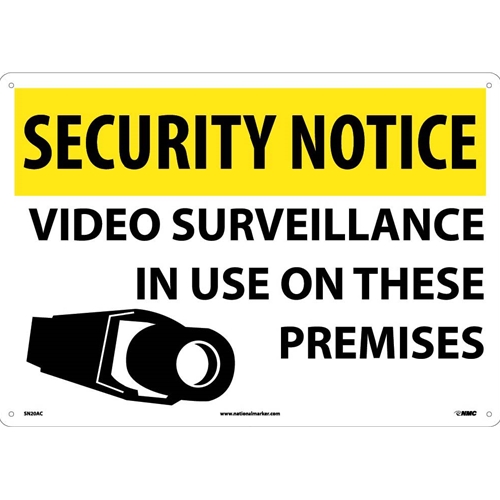 Security Notice Video Surveillance In Use Sign (SN20AC)