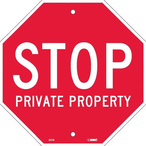 Stop Private Property Sign Ss7r