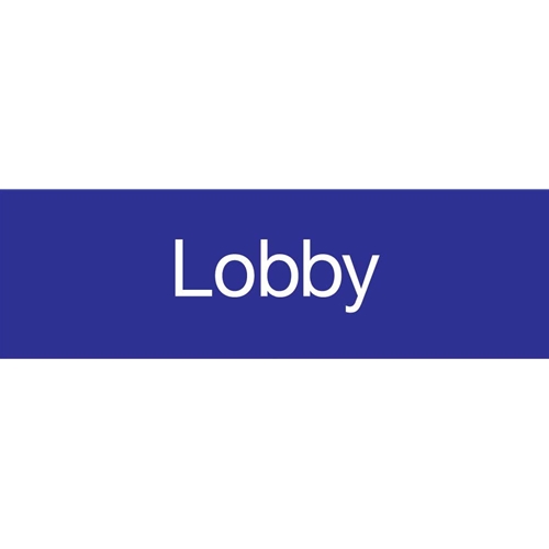 Lobby Engraved Sign (EN12BL)