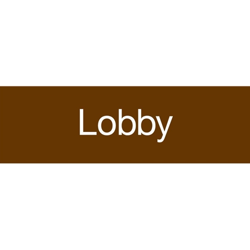 Lobby Engraved Sign (EN12BN)