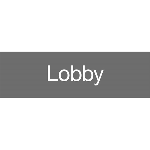 Lobby Engraved Sign (EN12GY)