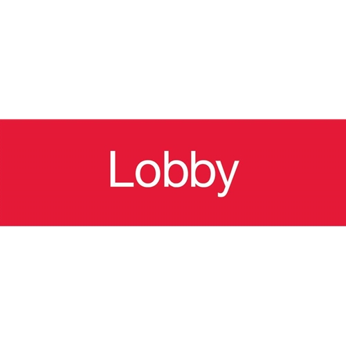 Lobby Engraved Sign (EN12R)