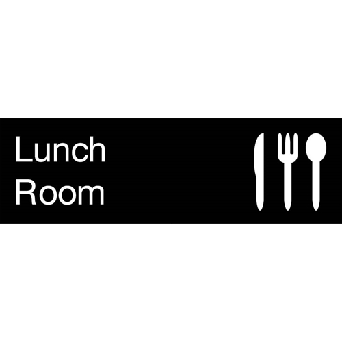 Lunch Room Engraved Sign (EN13BK)