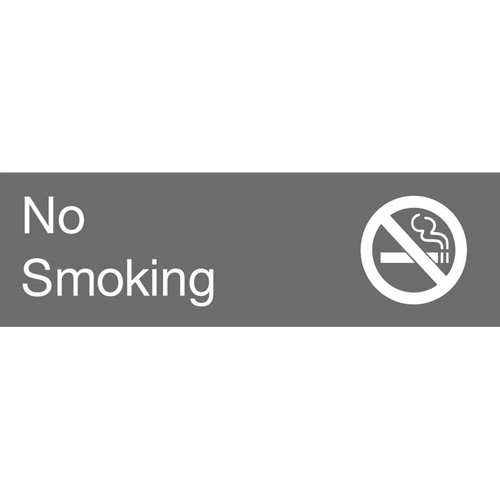 No Smoking Engraved Sign (EN15GY)
