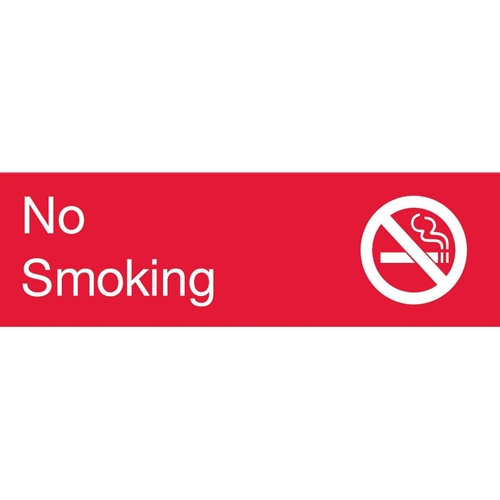No Smoking Engraved Sign (EN15R)