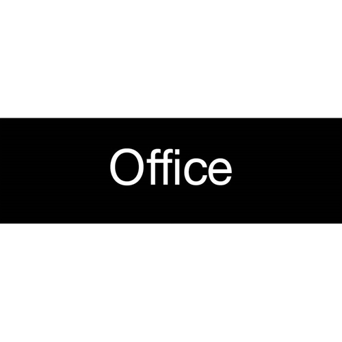 Office Engraved Sign (EN16BK)