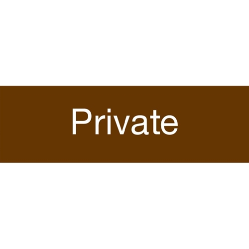 Private Engraved Sign (EN17BN)