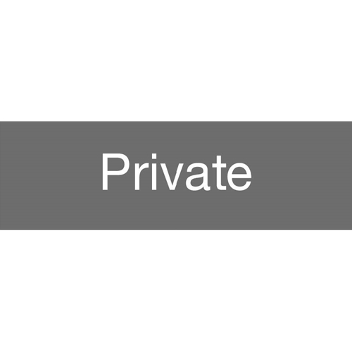 Private Engraved Sign (EN17GY)