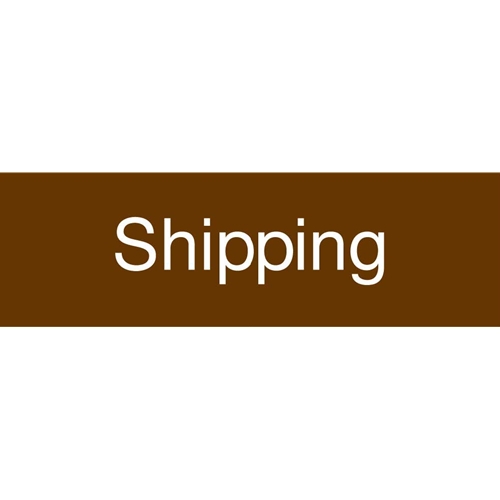 Shipping Engraved Sign (EN20BN)