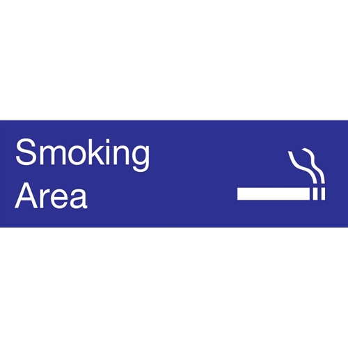 Smoking Area Engraved Sign (EN21BL)