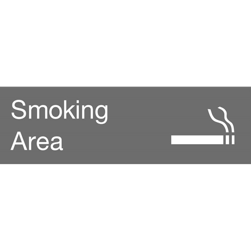 Smoking Area Engraved Sign (EN21GY)