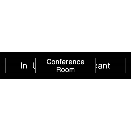 Conference Room Vacant Engraved Office Occupancy Sign (EN303BK)