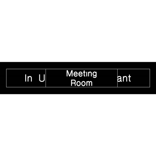 Meeting Room Vacant Engraved Office Occupancy Sign (EN304BK)