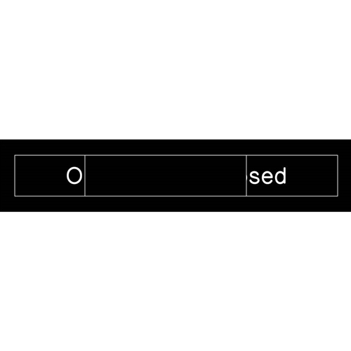 Open Closed Engraved Office Occupancy Sign (EN305BK)