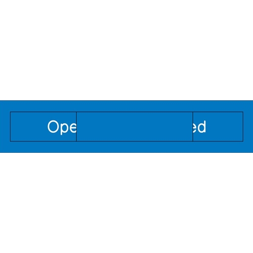 Open Closed Engraved Office Occupancy Sign (EN305BL)