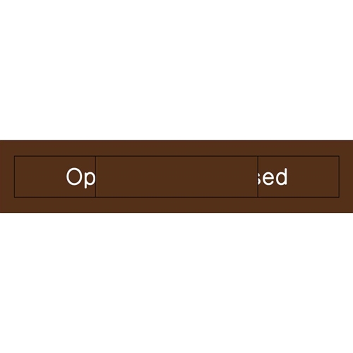 Open Closed Engraved Office Occupancy Sign (EN305BN)