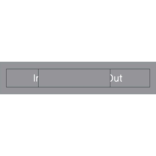 In Out Engraved Office Occupancy Sign (EN306GY)