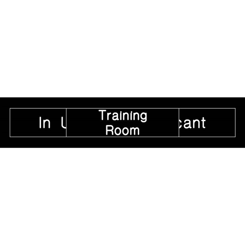 Training Room In Use Vacant Engraved Office Occupancy Sign (EN307BK)