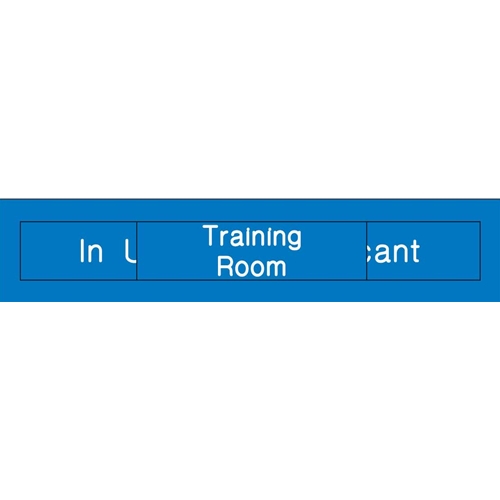 Training Room In Use Vacant Engraved Office Occupancy Sign (EN307BL)