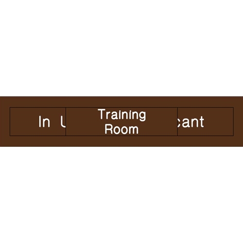 Training Room In Use Vacant Engraved Office Occupancy Sign (EN307BN)