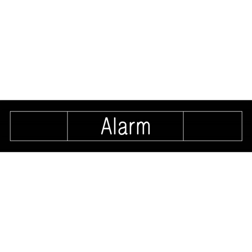Alarm On Off Engraved Office Occupancy Sign (EN308BK)