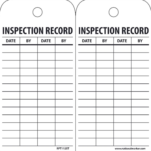 Inspection Record Tag (RPT112ST)
