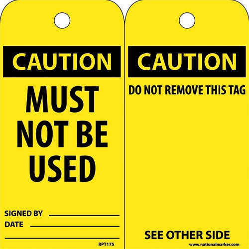 Caution Must Not Be Used Tag (RPT175)