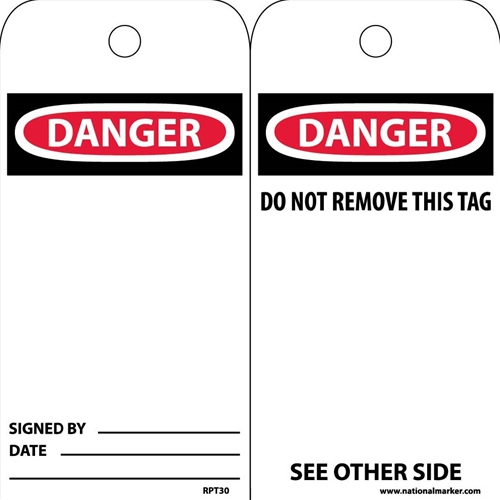 Danger Signed By___ Date___ Tag (RPT30)