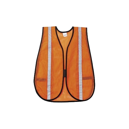 Safety Vest with 1" Silver Vertical Refective Stripes