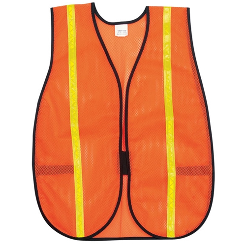 Safety Vest with 3/4" Lime Reflective Stripe