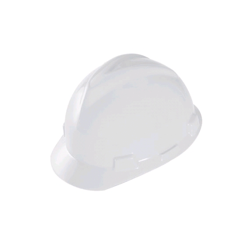 MSA 475358 V-Gard Helmet w/Fas-Trac Suspension, Ratchet, White